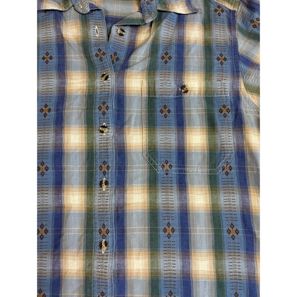 Vintage Cabin Creek Plaid Womens Button Down 100% Cotton Shirt size large - Picture 3 of 6